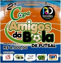 Inscrições para a 2ª Copa Amigos da Bola de Futsal terminam nesta sexta (5)
