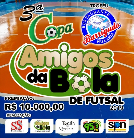 Congresso técnico da 3ª Copa Amigos da Bola de Futsal será hoje (10), em Sobral