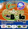 Inscrições da 3ª Copa Amigos da Bola de Futsal seguem abertas até sábado (5)