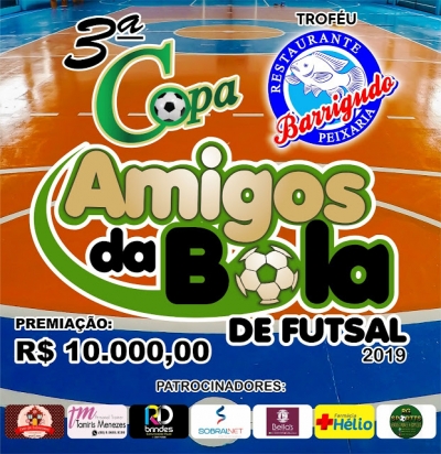 Confrontos da semifinal da 3ª Copa Amigos da Bola de Futsal são definidos